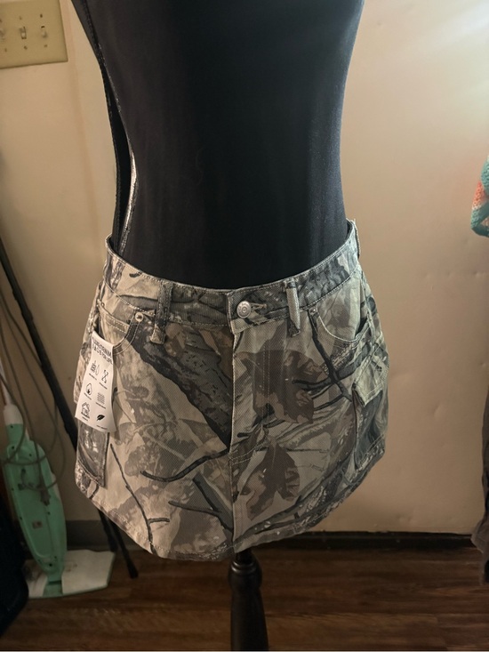 refrain Dresses & Skirts - Women’s Camo Mini Skirt - Neutral Camo